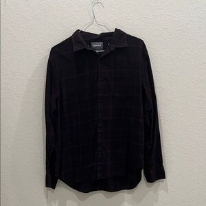 Bonobos Men's Dark Plaid Button Down Shirt